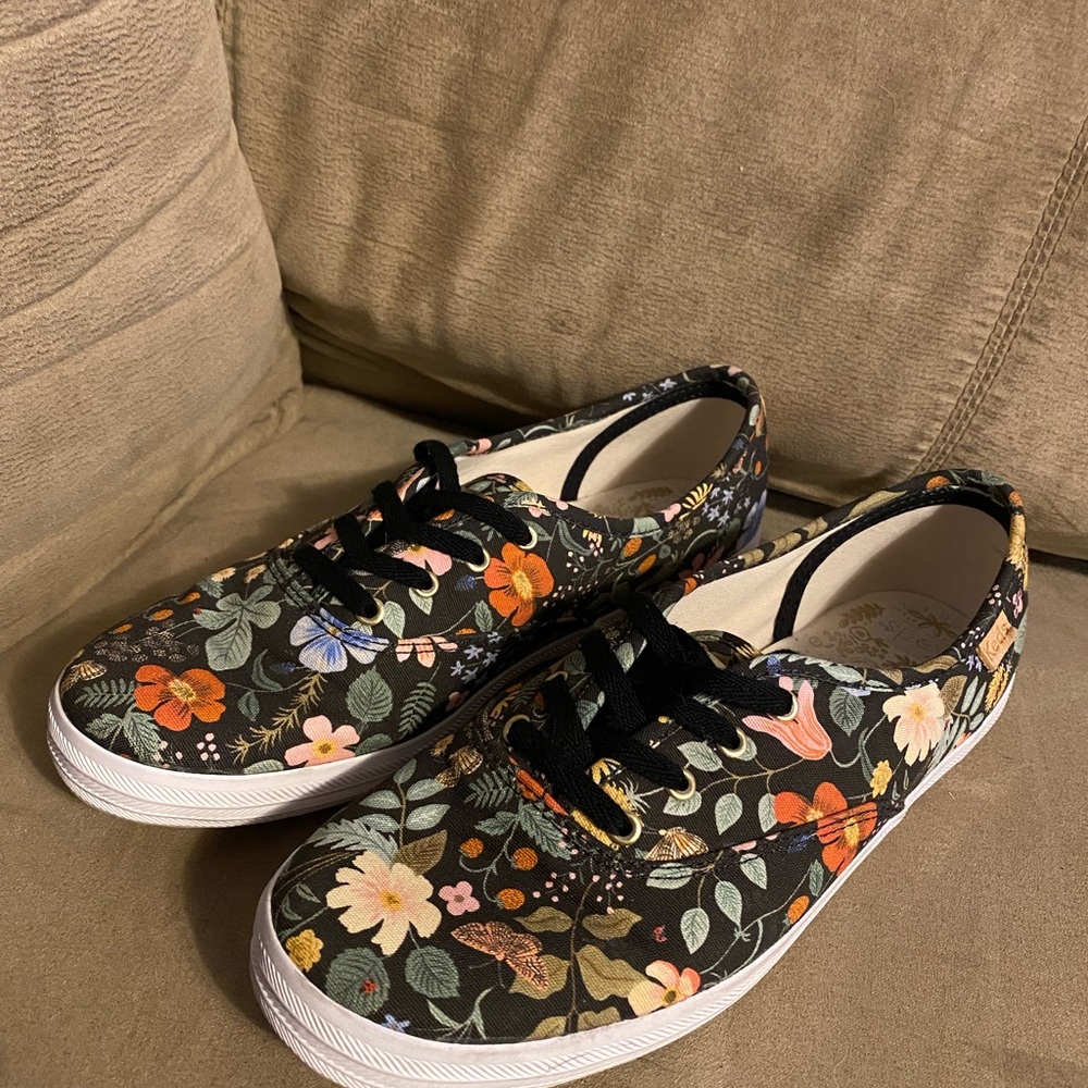 Keds x Rifle Paper Co Champion Floral Sneakers Strawberry Fields Women - Picture 6 of 7